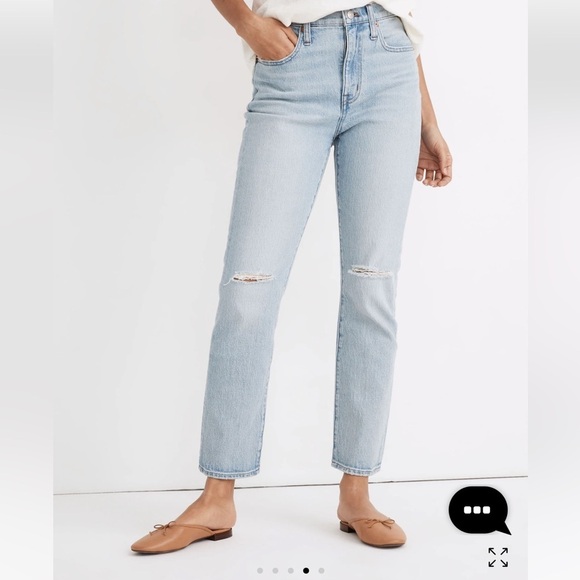 Madewell High Rise Slim Crop Boy Jean - Picture 1 of 9